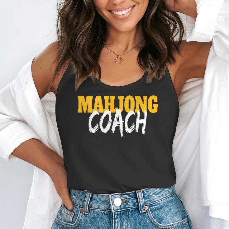 Mahjong Coach Coaching Trainer Teacher Flowy Tank, funny gift