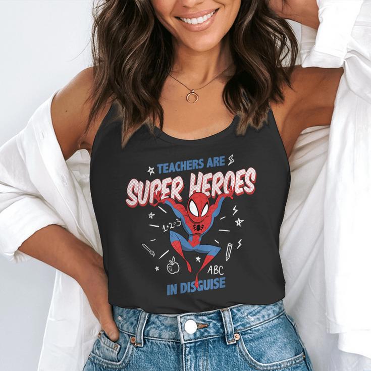 Marvel Spider-Man Teachers Are Super Heroes Flowy Tank, funny gift Marvel Spider-Man Teachers Are Super Heroes Flowy Tank, funny gift
