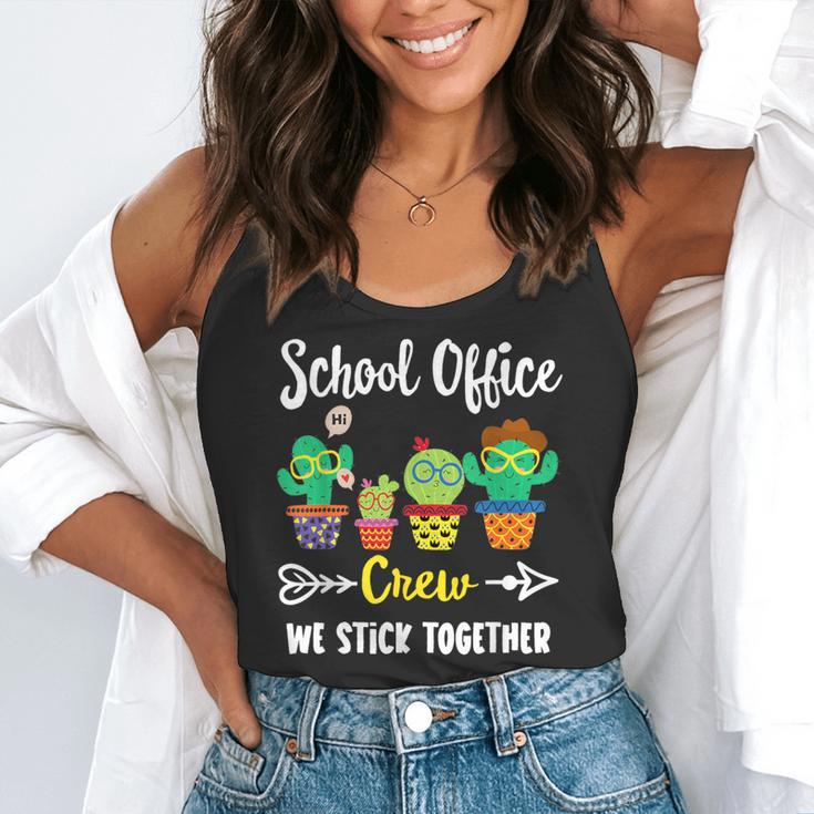 Matching Teacher Back To School School Office Crew Cactus Team School Office Squad Flowy Tank, funny gift Matching Teacher Back To School School Office Crew Cactus Team School Office Squad Flowy Tank, funny gift