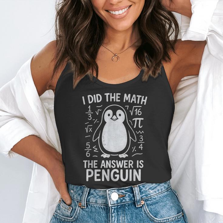 I Did The Math The Answer Is Penguin Math Teacher Flowy Tank, funny gift