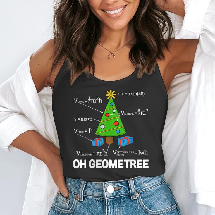 Math Geometry Christmas Tree Geometree Teacher Flowy Tank, funny gift