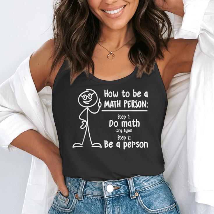 How To Be A Math Person Math Teacher Flowy Tank, funny gift How To Be A Math Person Math Teacher Flowy Tank, funny gift