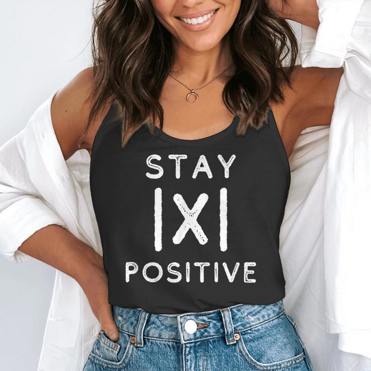 Math Teacher Appreciation Stay Positive Absolute Value Flowy Tank, funny gift