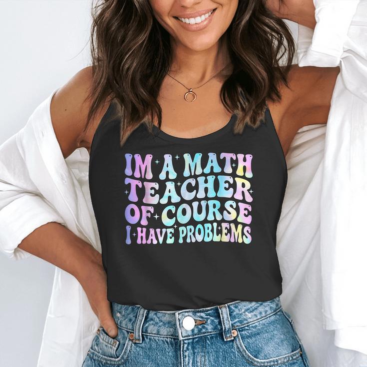 Math Teacher Im a Math Teacher Of Course I Have Problems Flowy Tank, funny gift Math Teacher Im a Math Teacher Of Course I Have Problems Flowy Tank, funny gift
