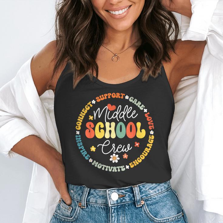 Middle School Crew Back To School For Teacher Flowy Tank, funny gift Middle School Crew Back To School For Teacher Flowy Tank, funny gift