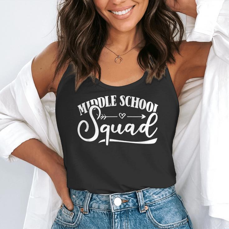 Middle School Squad Teacher Flowy Tank, funny gift Middle School Squad Teacher Flowy Tank, funny gift