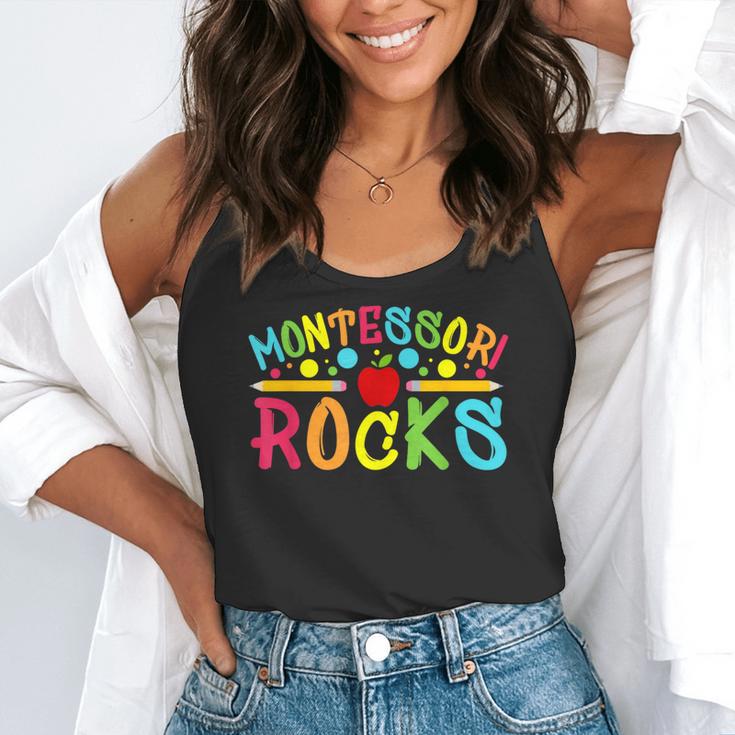 Montessori Rocks Montessori Teacher Back To School Flowy Tank, funny gift Montessori Rocks Montessori Teacher Back To School Flowy Tank, funny gift