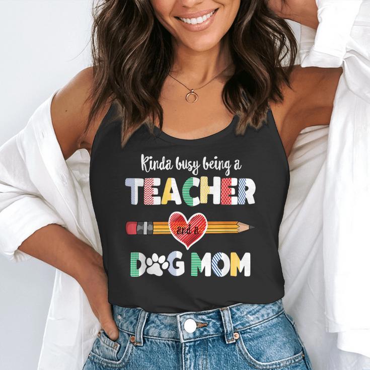 Mothers Day For Teacher Dog Lover Dog Mom Teacher Flowy Tank, funny gift