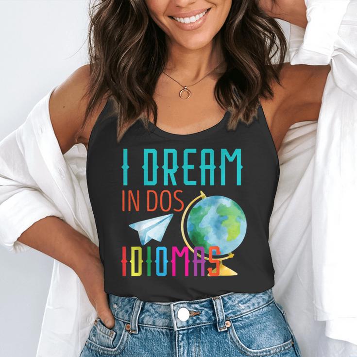 Multilingual Teacher In Dos Idiomas Linguist Language Flowy Tank, funny gift Multilingual Teacher In Dos Idiomas Linguist Language Flowy Tank, funny gift