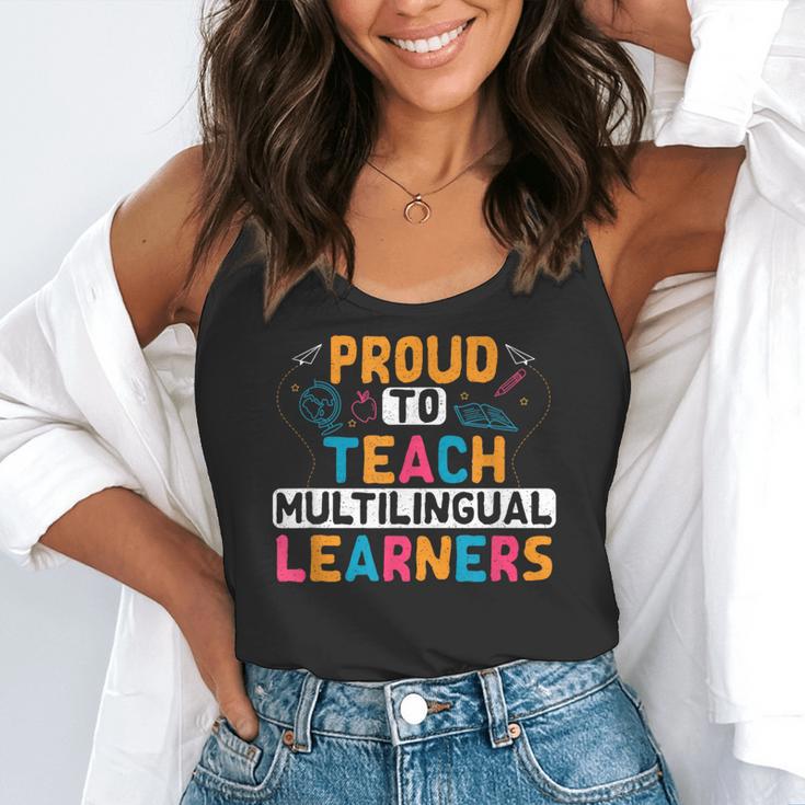 Multilingual Teacher Linguist Language ESL Teaching Flowy Tank, funny gift Multilingual Teacher Linguist Language ESL Teaching Flowy Tank, funny gift