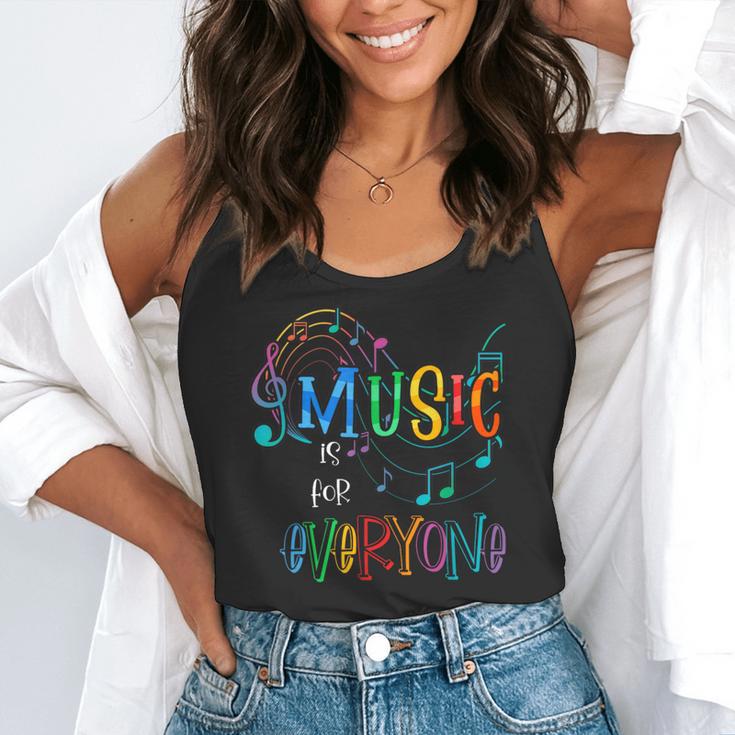 Music Is For Everyone Love For Music Teachers Flowy Tank, funny gift Music Is For Everyone Love For Music Teachers Flowy Tank, funny gift