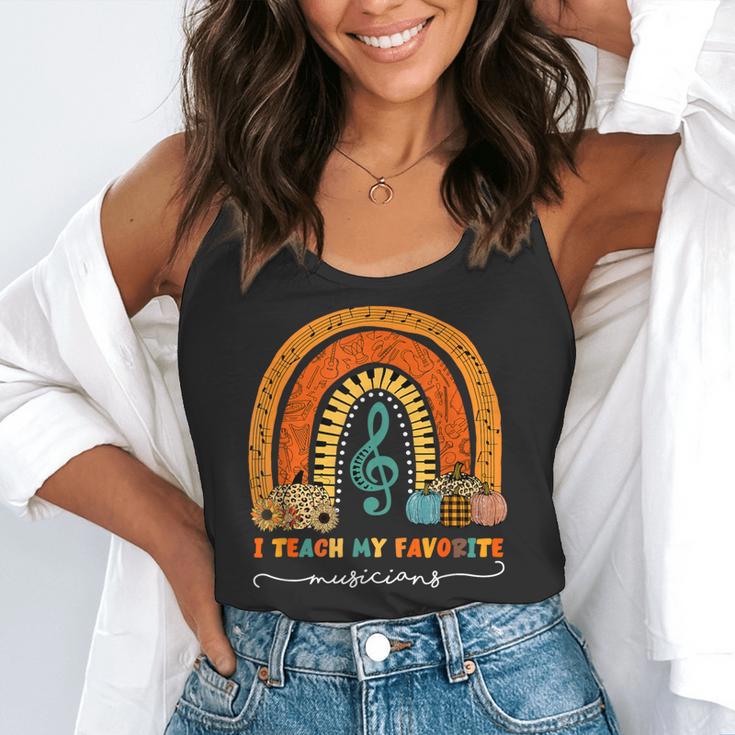 Music Teacher I Teach My Favorite Musicians Autumn Rainbow Men Women Flowy Tank, funny gift Music Teacher I Teach My Favorite Musicians Autumn Rainbow Men Women Flowy Tank, funny gift