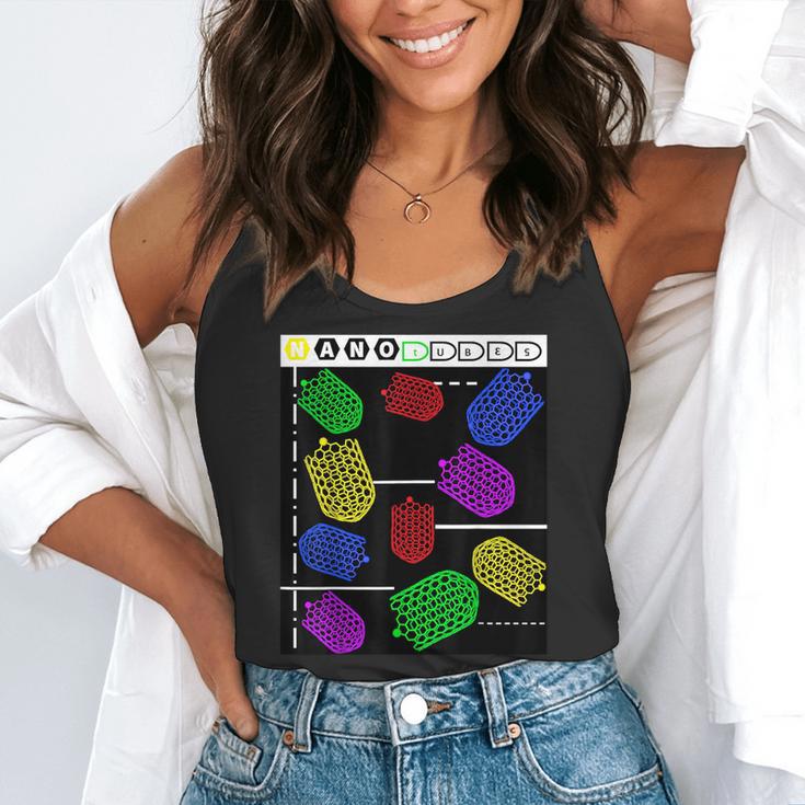 Nerdy Forms Nanotubes Chemistry Teacher Geek Flowy Tank, funny gift Nerdy Forms Nanotubes Chemistry Teacher Geek Flowy Tank, funny gift