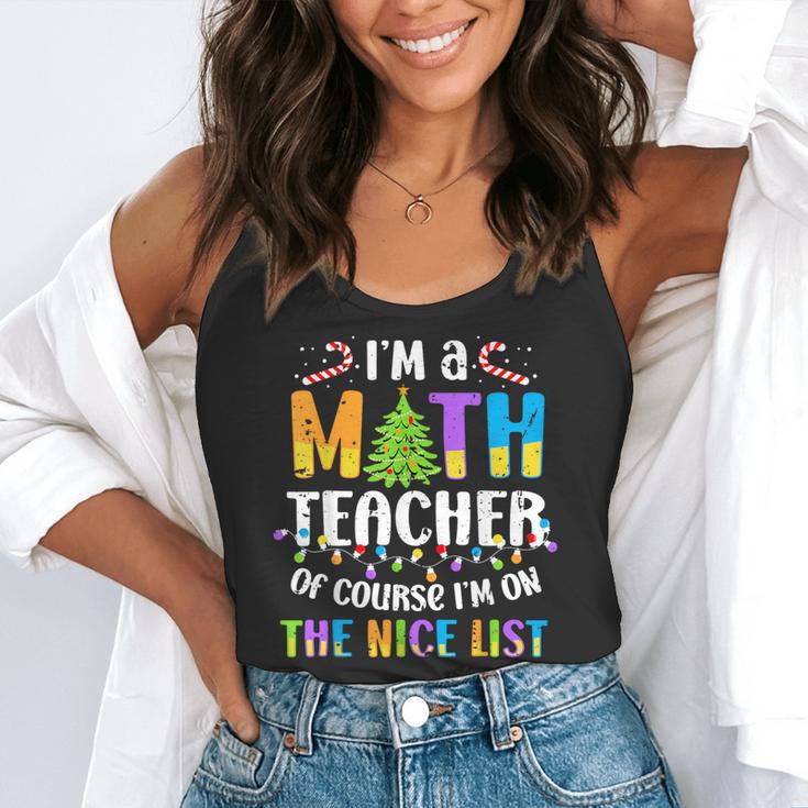 On The Nice List Christmas Math Teacher Women Men Flowy Tank, funny gift On The Nice List Christmas Math Teacher Women Men Flowy Tank, funny gift