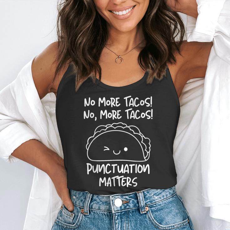 No More Tacos Punctuation Matters Taco English Teacher Flowy Tank, funny gift No More Tacos Punctuation Matters Taco English Teacher Flowy Tank, funny gift
