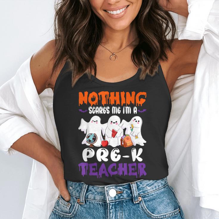 Nothing Scares Me I'm A Pre-K Teacher Halloween Ghosts Flowy Tank, funny gift Nothing Scares Me I'm A Pre-K Teacher Halloween Ghosts Flowy Tank, funny gift