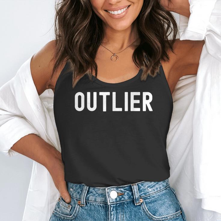 Outlier Statistics Teacher Statistics Data Science Men Women Kids Flowy Tank, funny gift
