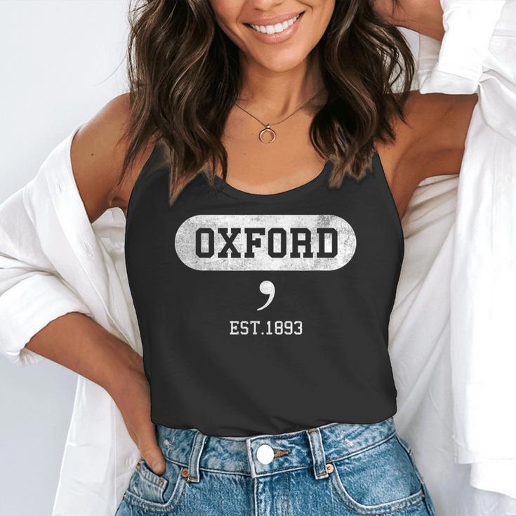Oxford Comma English Teacher Shirt T-Shirt Flowy Tank, funny gift