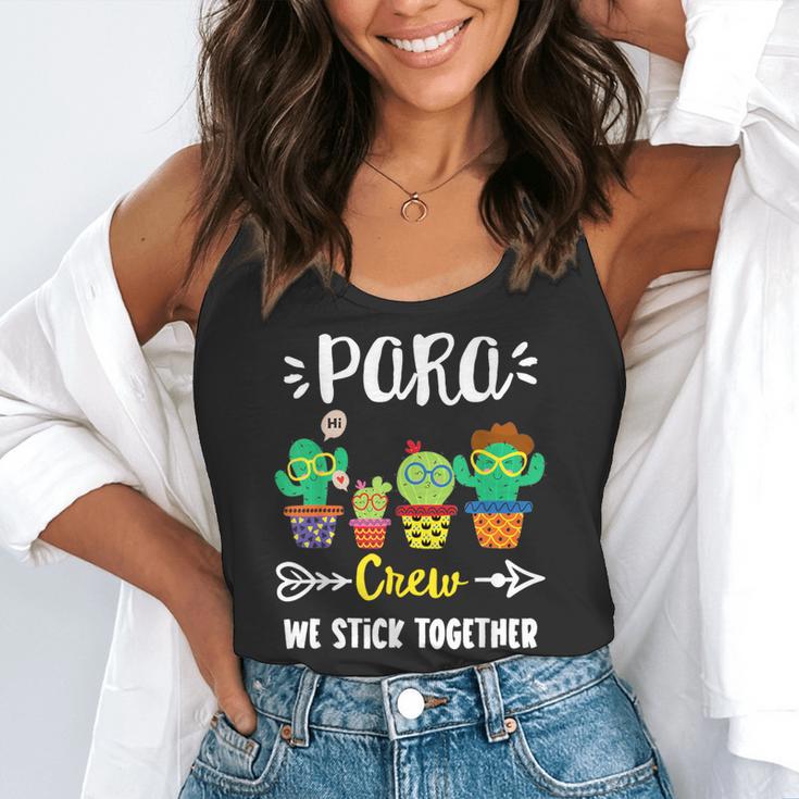 PARA Crew School Cactus Team PARA Teacher Squad For Men Women Kids Flowy Tank, funny gift PARA Crew School Cactus Team PARA Teacher Squad For Men Women Kids Flowy Tank, funny gift