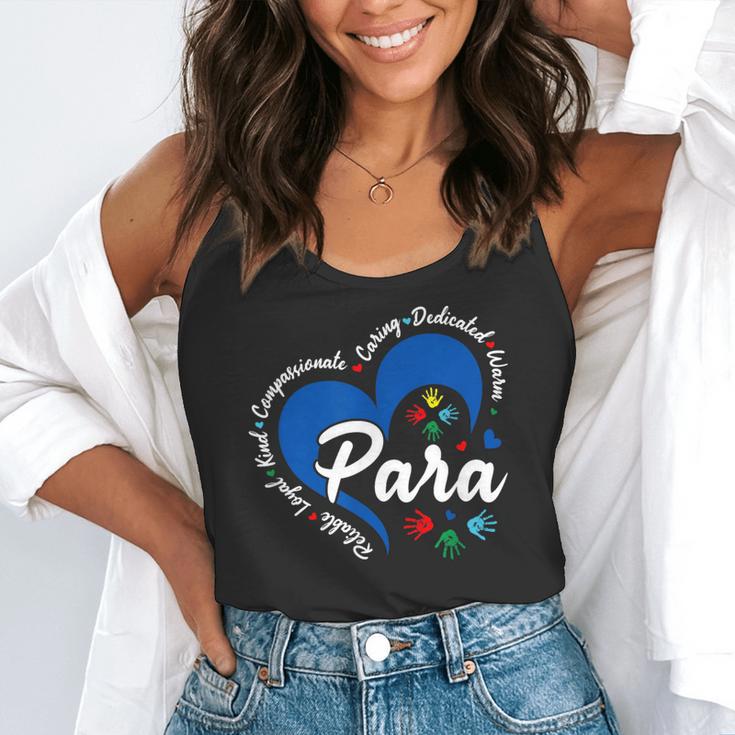 Para Heart Teacher Paraprofessional School Appreciation Flowy Tank, funny gift Para Heart Teacher Paraprofessional School Appreciation Flowy Tank, funny gift