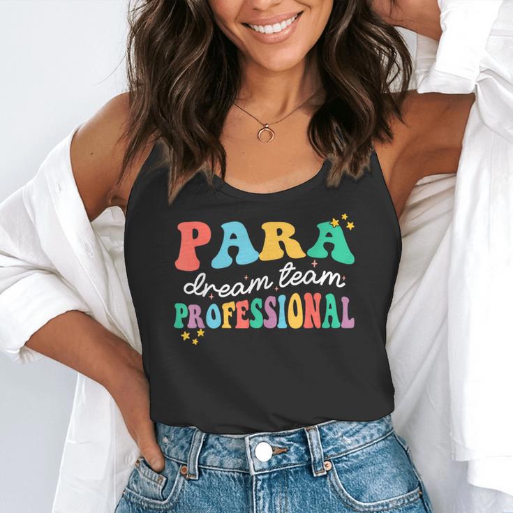 Para Paraprofessional Dream Crew Team Back To School Teacher Flowy Tank, funny gift Para Paraprofessional Dream Crew Team Back To School Teacher Flowy Tank, funny gift
