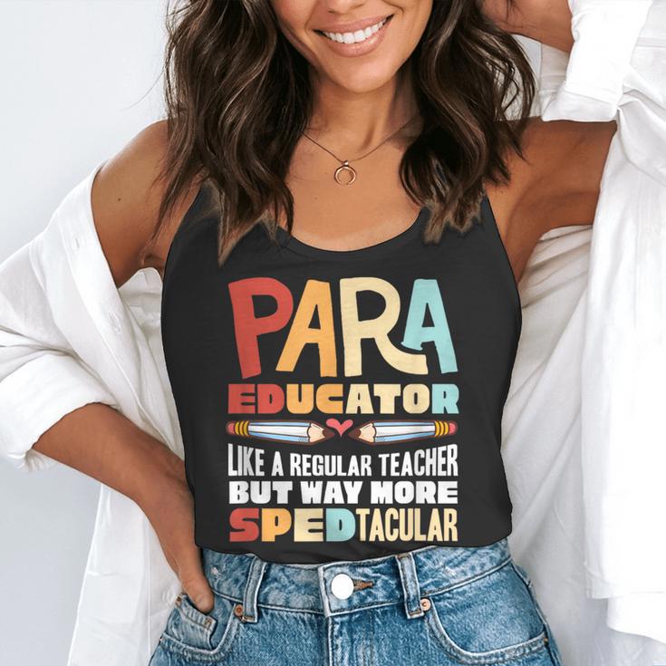 Paraeducator Paraprofessional SPED Teacher Flowy Tank, funny gift Paraeducator Paraprofessional SPED Teacher Flowy Tank, funny gift