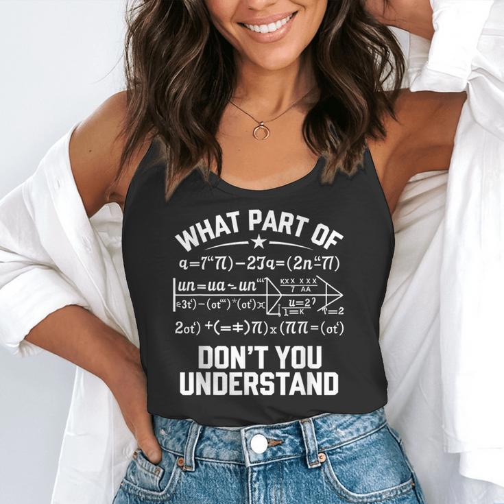 What Part Of Don't You Understand Math Teacher Flowy Tank, funny gift What Part Of Don't You Understand Math Teacher Flowy Tank, funny gift