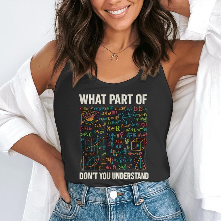 What Part Of Don't You Understand Math Teacher Flowy Tank, funny gift What Part Of Don't You Understand Math Teacher Flowy Tank, funny gift