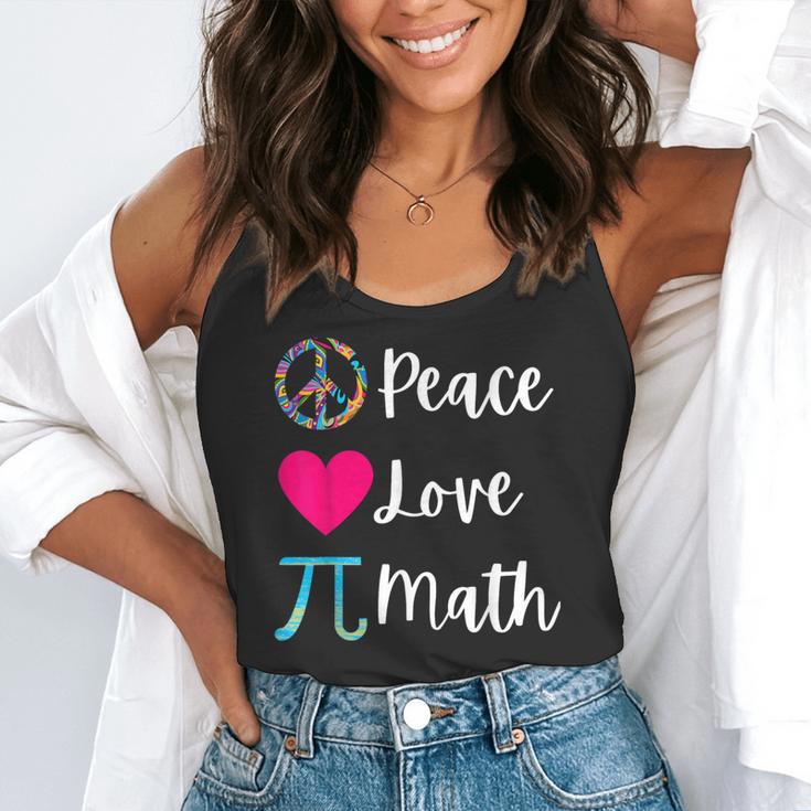 Peace Love Math Maths Teacher Pi Symbol Men Women Flowy Tank, funny gift Peace Love Math Maths Teacher Pi Symbol Men Women Flowy Tank, funny gift
