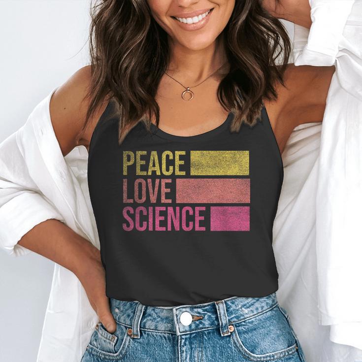 Peace Love Science Lovers Math Chemistry Teacher Flowy Tank, funny gift Peace Love Science Lovers Math Chemistry Teacher Flowy Tank, funny gift