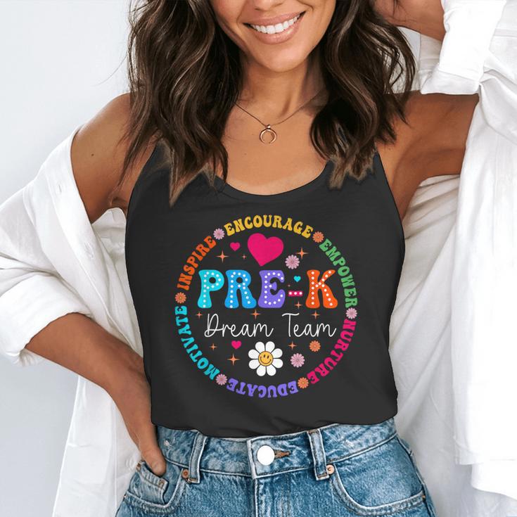 Pre K Dream Team Back To School Boys First Day Teacher Flowy Tank, funny gift Pre K Dream Team Back To School Boys First Day Teacher Flowy Tank, funny gift