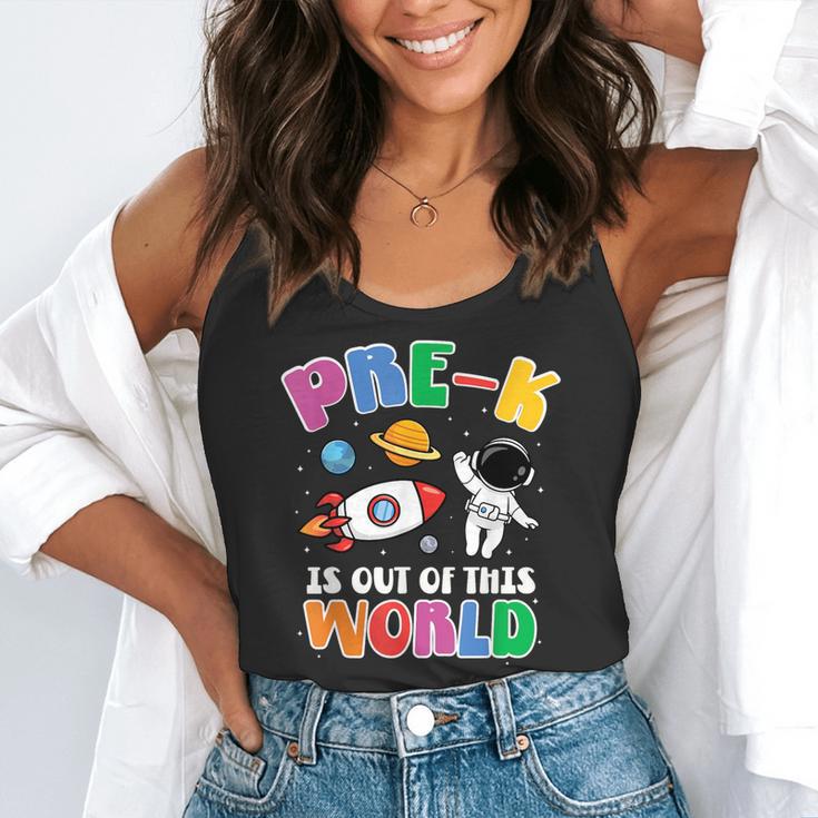 Pre-K Student Teacher Astronaut Space Back To School Flowy Tank, funny gift