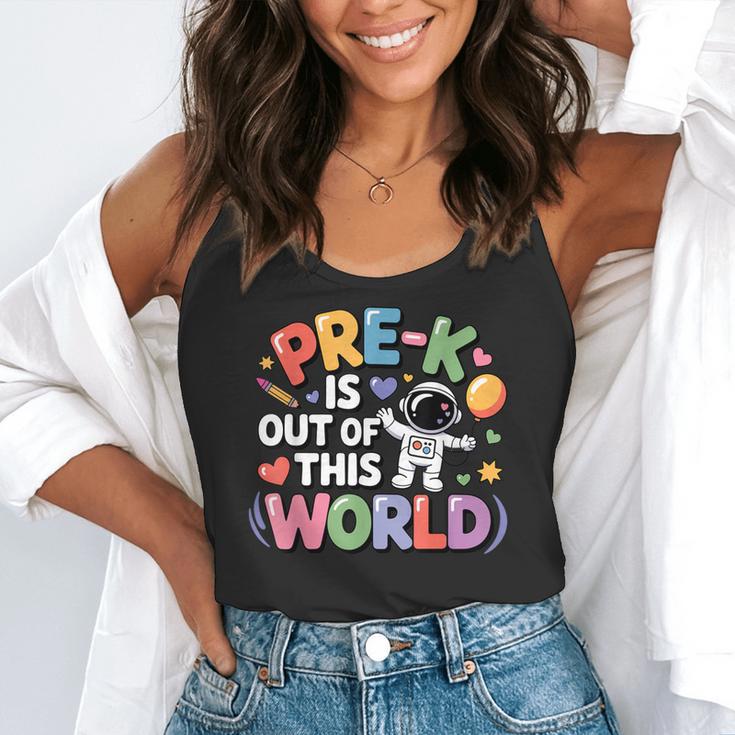 Pre-K Is Out Of This World Space Planets Teacher Flowy Tank, funny gift Pre-K Is Out Of This World Space Planets Teacher Flowy Tank, funny gift