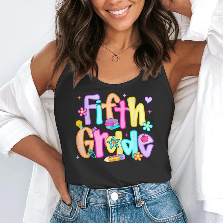 Preppy Fifth Grade Back To School 5th Grade Teacher Girl Boy Flowy Tank, funny gift Preppy Fifth Grade Back To School 5th Grade Teacher Girl Boy Flowy Tank, funny gift