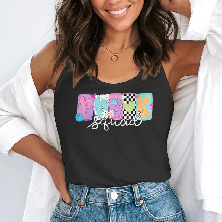 Preschool Squad Team Pre-K Crew Back To School Teacher Flowy Tank, funny gift Preschool Squad Team Pre-K Crew Back To School Teacher Flowy Tank, funny gift