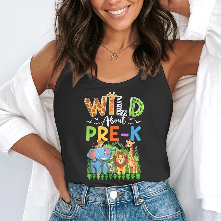 Preschool Teacher Kids Back To School Wild About Pre-K Flowy Tank, funny gift Preschool Teacher Kids Back To School Wild About Pre-K Flowy Tank, funny gift
