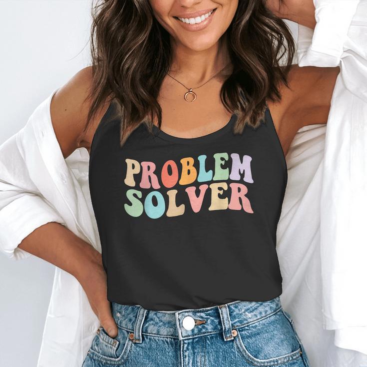 Problem Solver School Work Staff Front Desk Teacher Flowy Tank, funny gift Problem Solver School Work Staff Front Desk Teacher Flowy Tank, funny gift