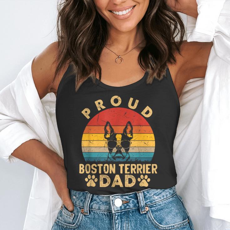 Proud Boston Terrier Dad Dog Owner Fathers Day Men Women Kids Flowy Tank, funny gift