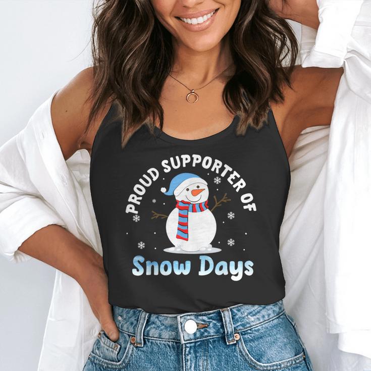 Proud Supporter Of Snow Days Teacher Flowy Tank, funny gift Proud Supporter Of Snow Days Teacher Flowy Tank, funny gift