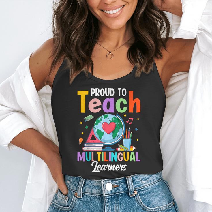 Proud To Teach Multilingual Learner ESL English Teacher Flowy Tank, funny gift Proud To Teach Multilingual Learner ESL English Teacher Flowy Tank, funny gift
