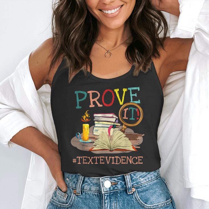 Prove It Text Evidence English Teacher Reading Teacher Flowy Tank, funny gift Prove It Text Evidence English Teacher Reading Teacher Flowy Tank, funny gift