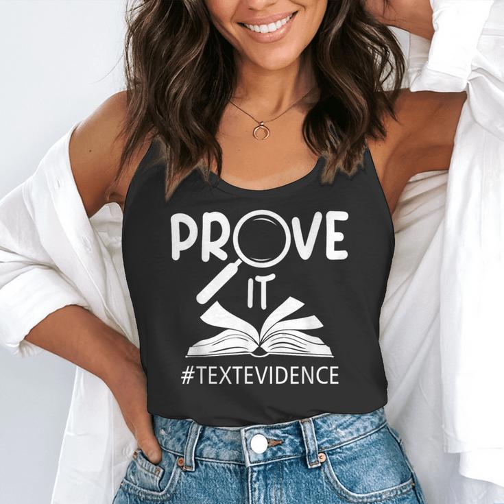 Prove It Text Evidences Reading Teacher First Day Of School Flowy Tank, funny gift Prove It Text Evidences Reading Teacher First Day Of School Flowy Tank, funny gift