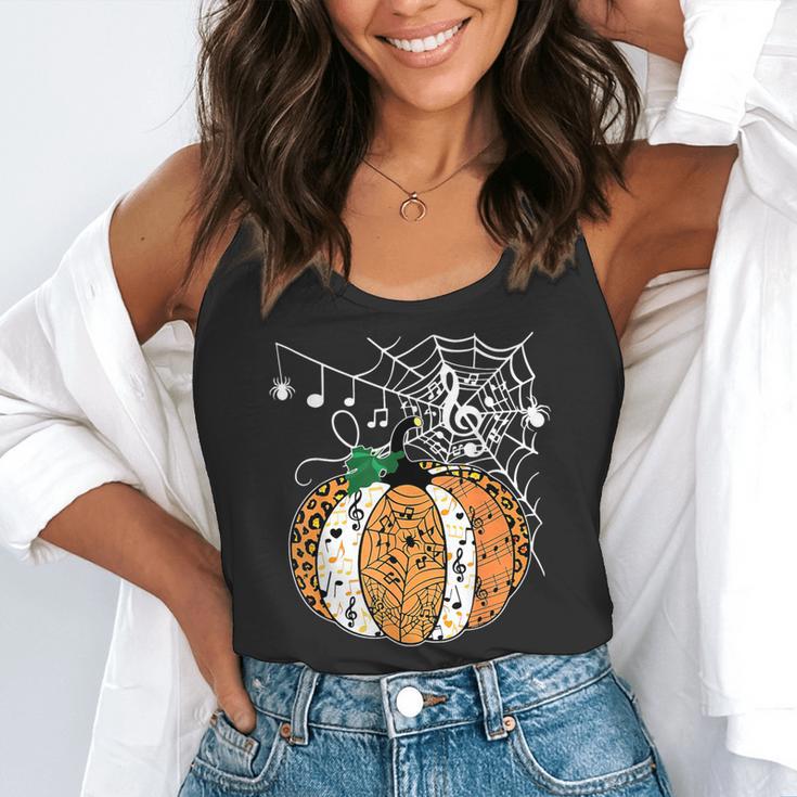 Pumpkin Music Teacher Halloween Fall Music Notes Autumn Flowy Tank, funny gift Pumpkin Music Teacher Halloween Fall Music Notes Autumn Flowy Tank, funny gift
