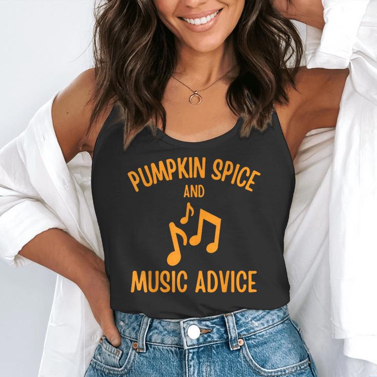 Pumpkin Spice And Music Advice Music Teacher Halloween Flowy Tank, funny gift