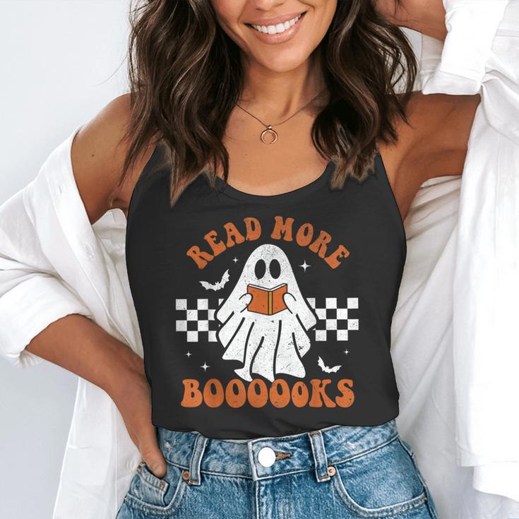 Read More Books Cute Ghost Reading Book Teacher Halloween Flowy Tank, funny gift