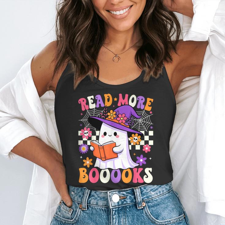 Read More Books Ghost Reading Book Teacher Halloween Flowy Tank, funny gift Read More Books Ghost Reading Book Teacher Halloween Flowy Tank, funny gift