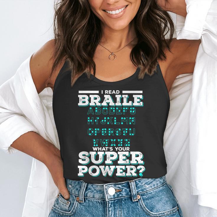 I Read Braille Tell Me Your Superpower Braille Teacher For Men Women Flowy Tank, funny gift I Read Braille Tell Me Your Superpower Braille Teacher For Men Women Flowy Tank, funny gift