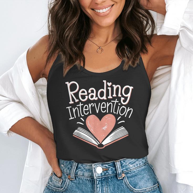 Reading Intervention Teacher Flowy Tank, funny gift Reading Intervention Teacher Flowy Tank, funny gift