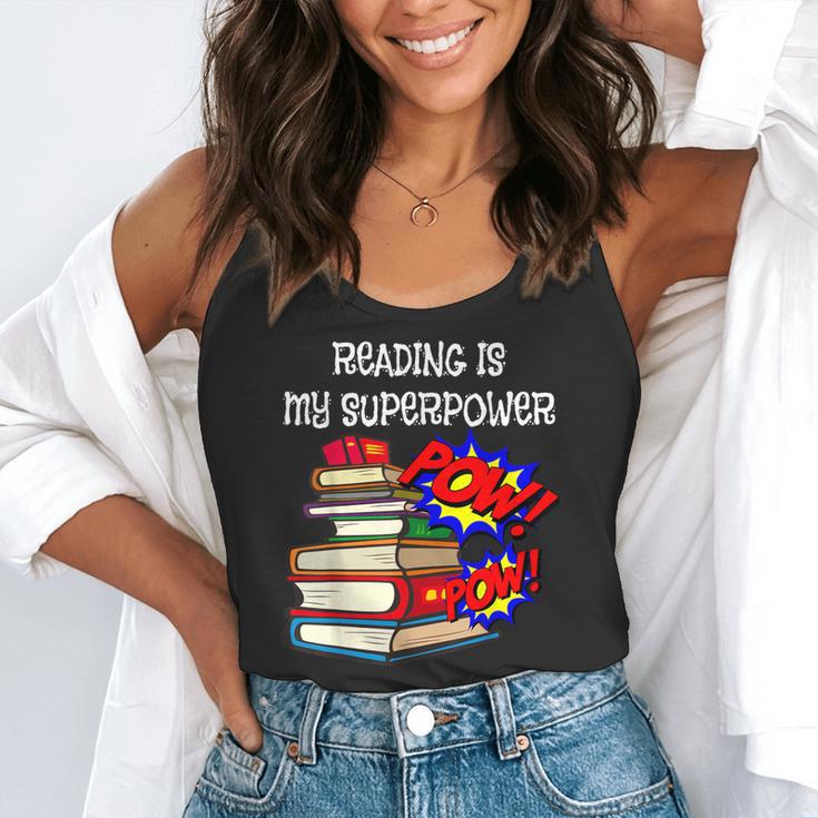 Reading Is My Super Power Superhero Best English Teacher Flowy Tank, funny gift