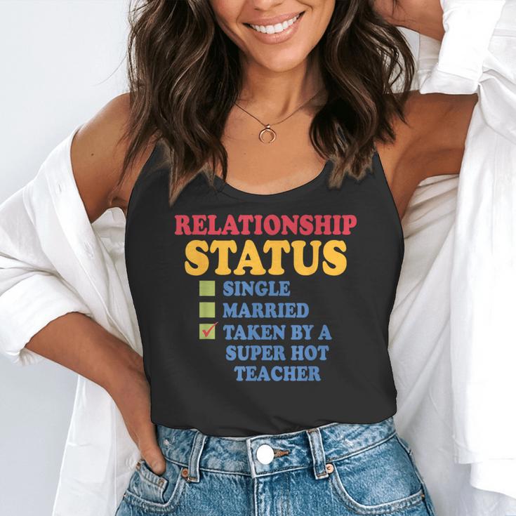 Relationship Status Single Married Hot Teacher Flowy Tank, funny gift